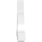 Ekena Millwork Ericson Architectural Grade PVC Gable Bracket, 84"W x 35"H x 6"D x 6"F, 10/12 Pitch GBP084X35X0606ERI00 - alternate 3